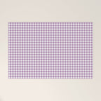 Lilac Gingham Check Welcome Mat Gallery Image 1