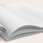 Lilac Gingham Check Notebook Gallery Image 2