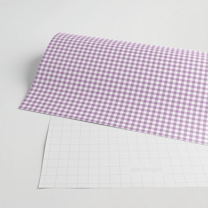 Lilac Gingham Check Wrapping Paper Gallery Image 2