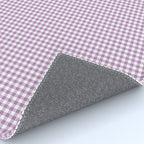 Lilac Gingham Check Rug Gallery Image 4