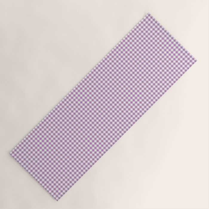 Lilac Gingham Check Yoga Mat Gallery Image 1