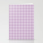 Lilac Gingham Check Stationery Card Gallery Image 2