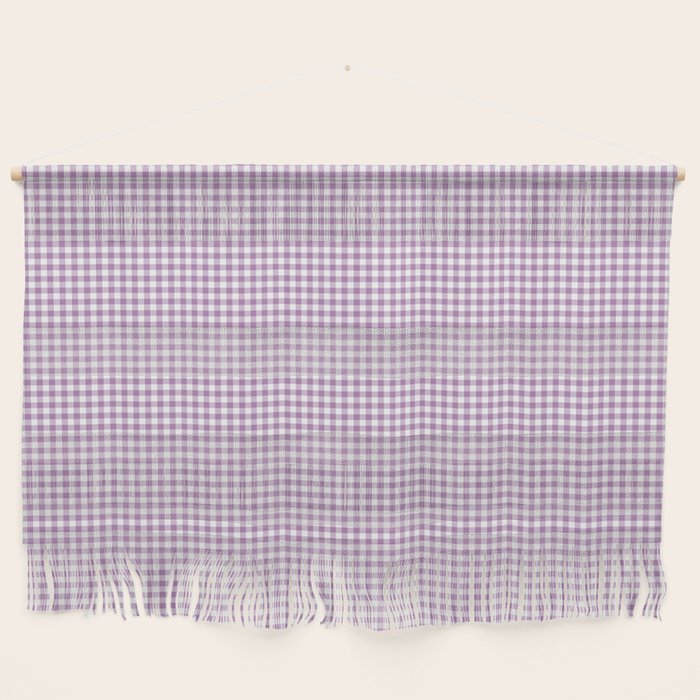 Lilac Gingham Check Wall Hanging Gallery Image 1