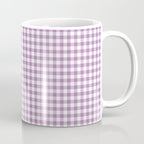 Lilac Gingham Check Coffee Mug Gallery Image 1