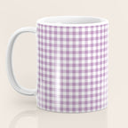 Lilac Gingham Check Coffee Mug Gallery Image 3