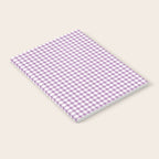 Lilac Gingham Check Notebook Gallery Image 2