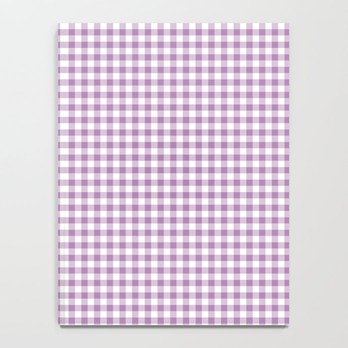 Lilac Gingham Check Notebook Gallery Image 4