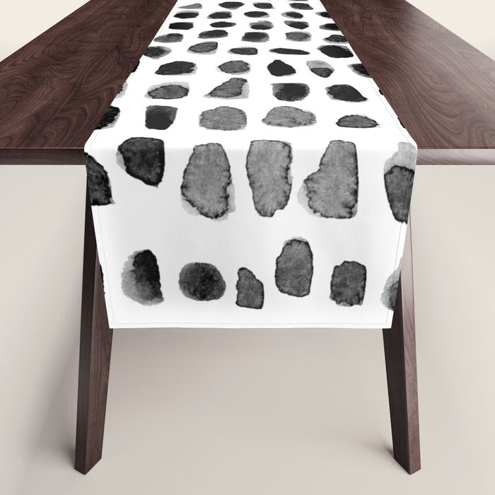Dots (Black) Table Runner Gallery Image 1