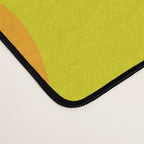 Colorful Maisie Flowers Cheerful Retro Contemporary Floral Pattern on Yellow Desk Mat Gallery Image 4