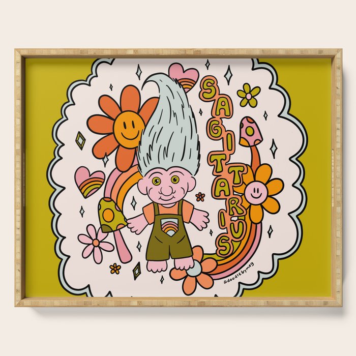 Sagittarius Troll Serving Tray Gallery Image 1