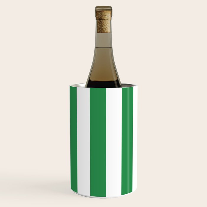 Green and White Stripes Wine Chiller Gallery Image 2