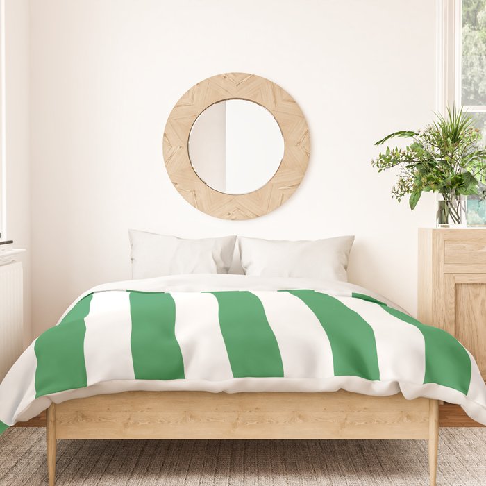 Green and White Stripes Duvet Cover Gallery Image 3