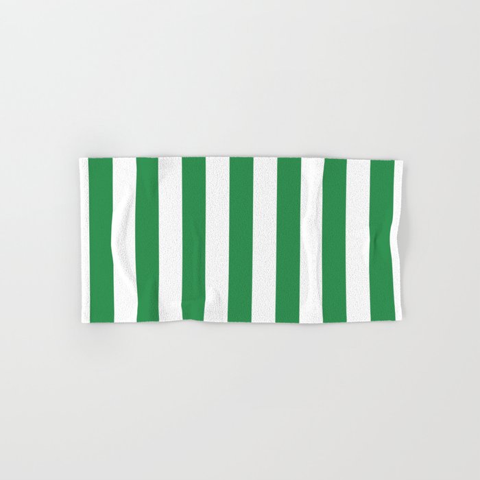Green and White Stripes Bath Towel Gallery Image 1