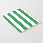 Green and White Stripes Notebook Gallery Image 2