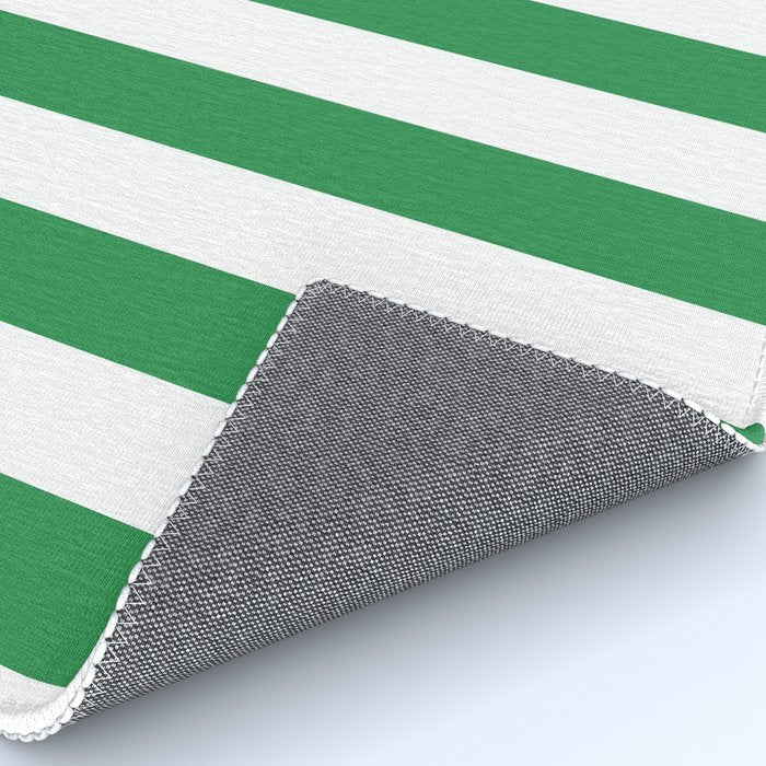 Green and White Stripes Rug Gallery Image 4