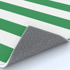 Green and White Stripes Rug Gallery Image 4