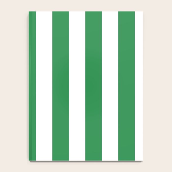 Green and White Stripes Notebook Gallery Image 4