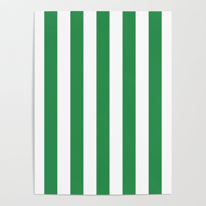 Green and White Stripes Poster Gallery Image 4
