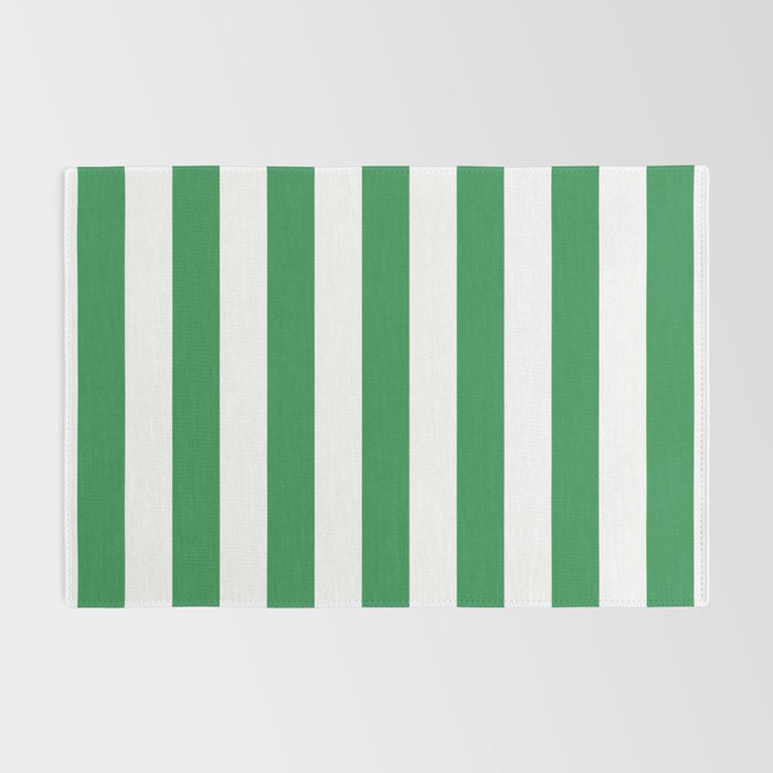Green and White Stripes Rug Gallery Image 2