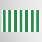 Green and White Stripes Tablecloth Gallery Image 2