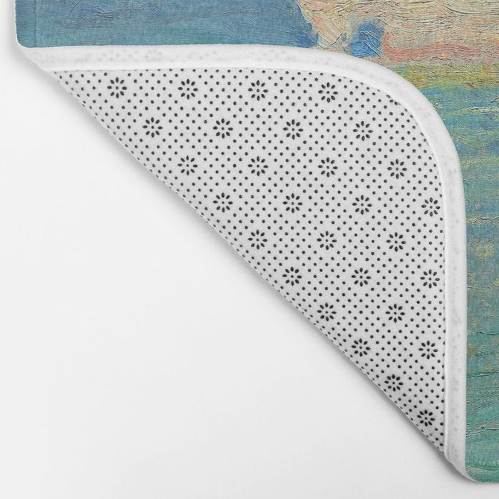 Claude Monet beach Bath Mat Gallery Image 2
