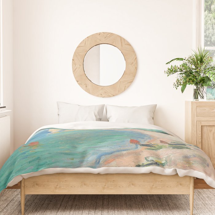 Claude Monet beach Duvet Cover Gallery Image 3