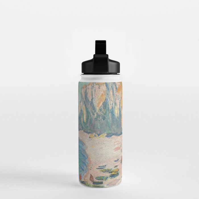 Claude Monet beach Water Bottle Gallery Image 2