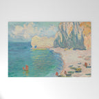 Claude Monet beach Welcome Mat Gallery Image 1