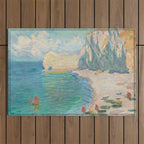 Claude Monet beach Outdoor Rug Gallery Image 1