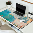 Claude Monet beach Desk Mat Gallery Image 2