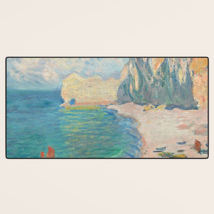Claude Monet beach Desk Mat Gallery Image 3
