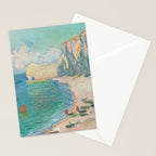 Claude Monet beach Stationery Card Gallery Image 2