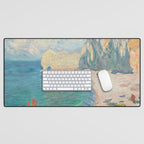 Claude Monet beach Desk Mat Gallery Image 1