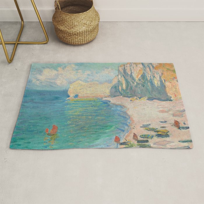 Claude Monet beach Rug Gallery Image 1