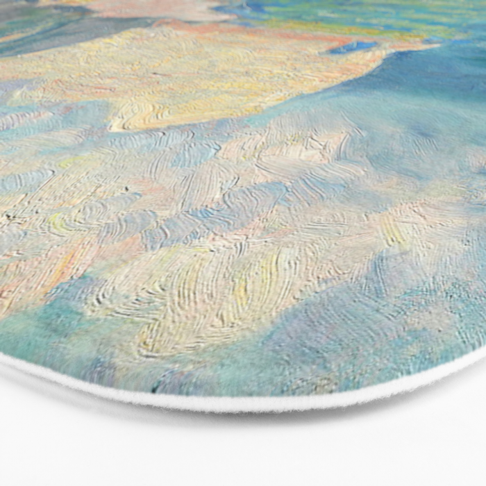 Claude Monet beach Bath Mat Gallery Image 3