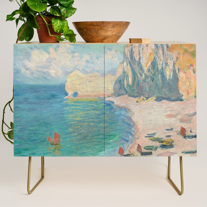 Claude Monet beach Credenza Gallery Image 1