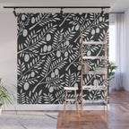 White Olive Branches Wall Mural Gallery Image 1