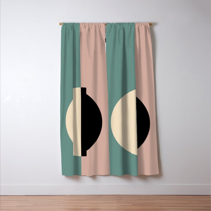 Color Block Abstract XIX Window Curtain Gallery Image 3