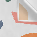 Mix of color shapes happy artwork Wall Tapestry Gallery Image 3