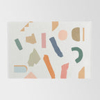 Mix of color shapes happy artwork Rug Gallery Image 2