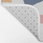 Mix of color shapes happy artwork Bath Mat Gallery Image 2
