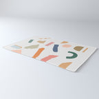 Mix of color shapes happy artwork Rug Gallery Image 3