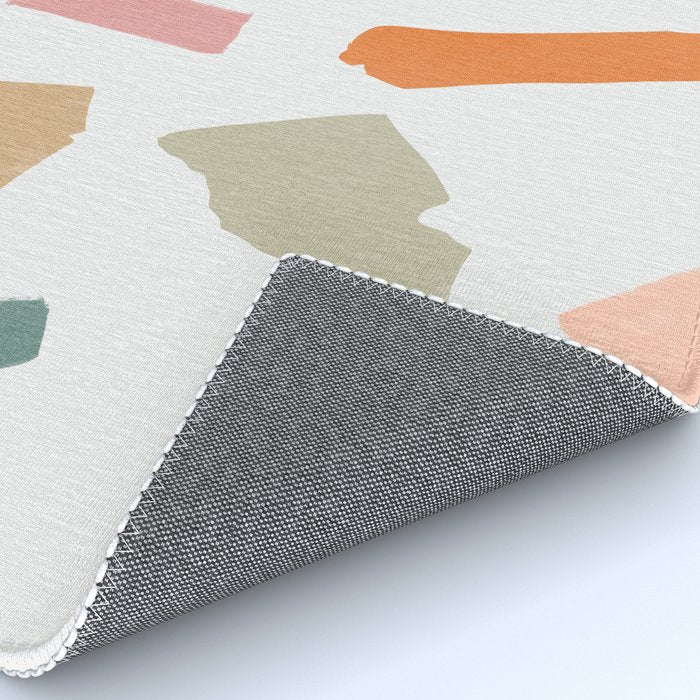 Mix of color shapes happy artwork Rug Gallery Image 4