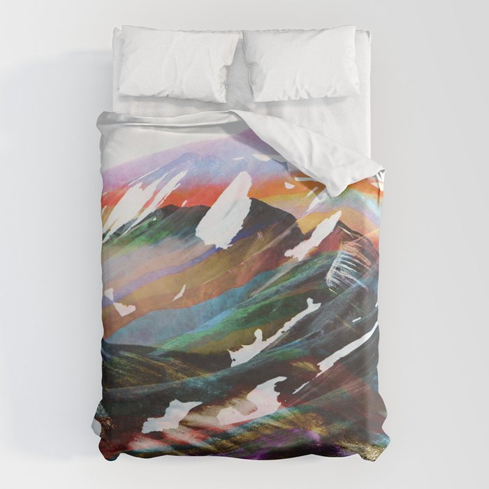 Abstract Mountains II Duvet Cover Gallery Image 6