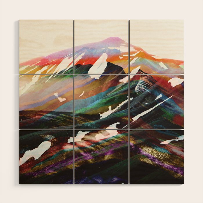 Abstract Mountains II Wood Wall Art Gallery Image 1