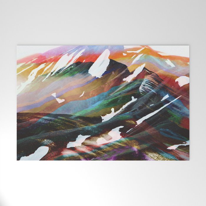 Abstract Mountains II Welcome Mat Gallery Image 1