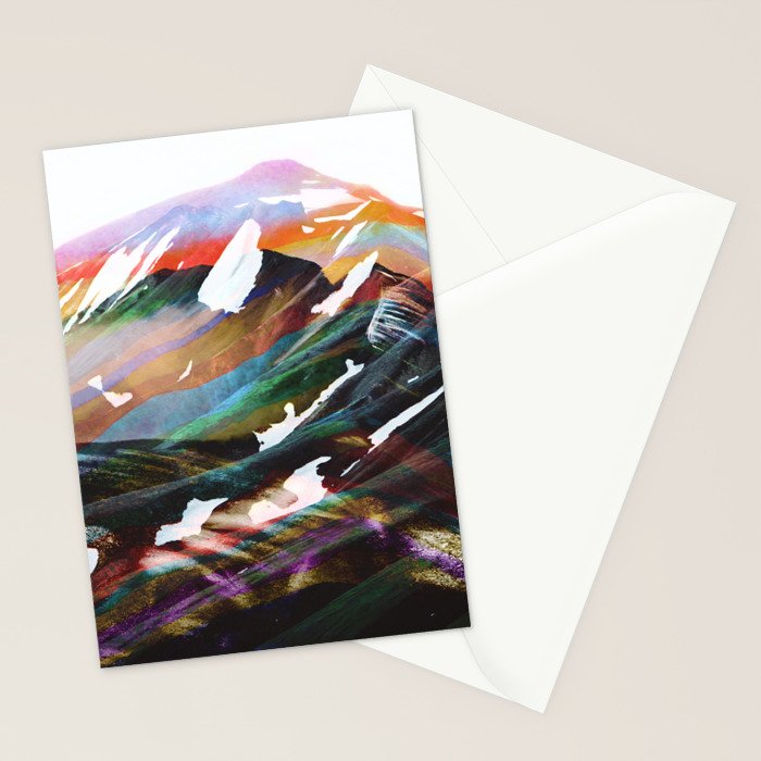 Abstract Mountains II Stationery Card Gallery Image 2