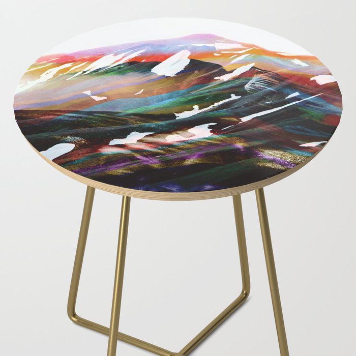 Abstract Mountains II Side Table Gallery Image 2