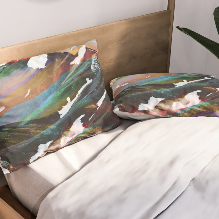Abstract Mountains II Pillow Sham Gallery Image 2