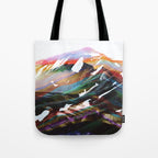Abstract Mountains II Tote Bag Gallery Image 1